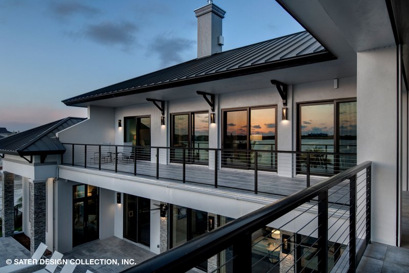 Architectural House Design - Exterior - Covered Porch 2 for Contemporary House Plan #930-513 - 5 bed, 5.5 bath