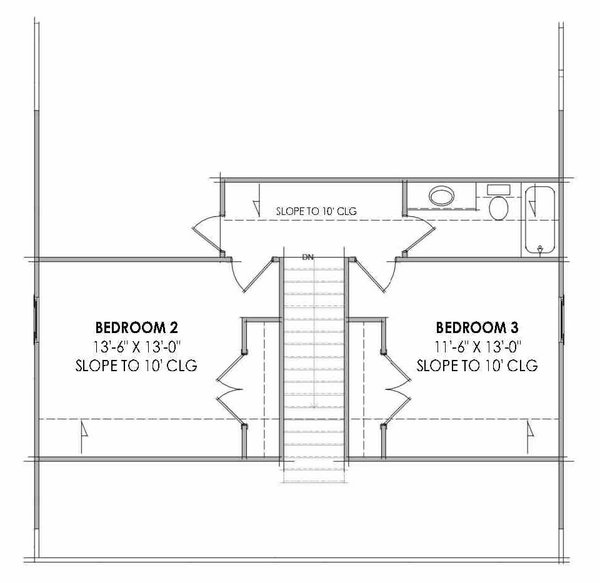 Architectural House Design - Farmhouse Floor Plan - Upper Floor Plan #1096-159
