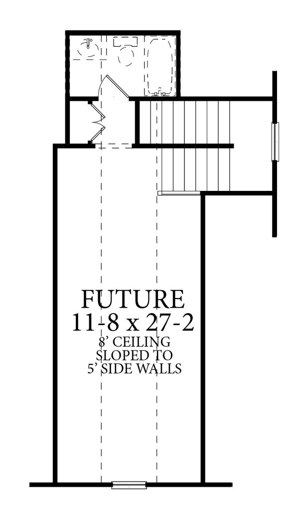 Farmhouse Floor Plan - Upper Floor Plan #406-9666