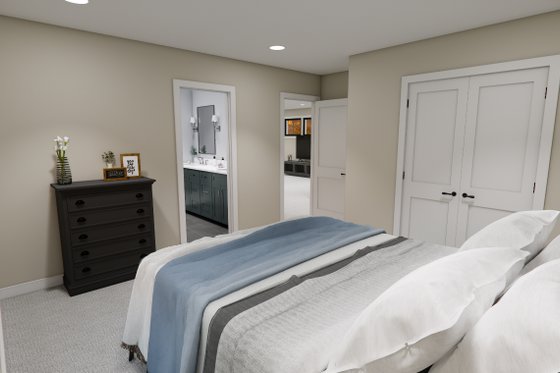 Interior - Bedroom 2 for Farmhouse House Plan #51-1363 - 4 bed, 3.5 bath