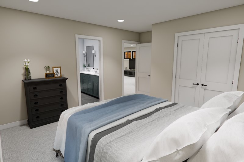 Architectural House Design - Interior - Bedroom 2 for Farmhouse House Plan #51-1363 - 4 bed, 3.5 bath