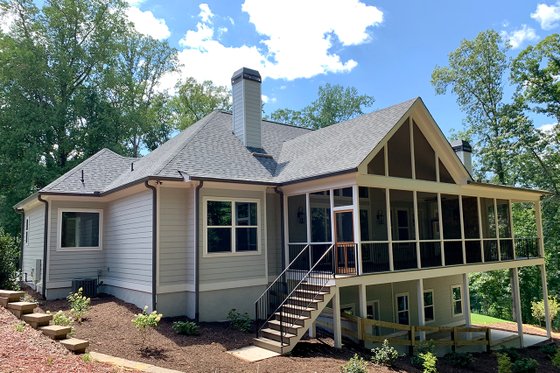 Exterior - Rear Elevation for Country House Plan #437-120 - 4 bed, 4 bath