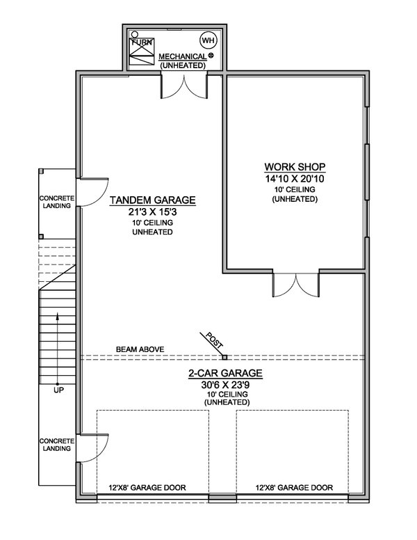 Architectural House Design - Contemporary Floor Plan - Main Floor Plan #1073-33
