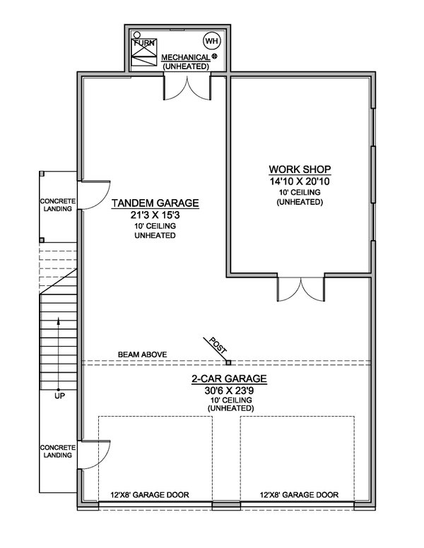 House Blueprint - Contemporary Floor Plan - Main Floor Plan #1073-33