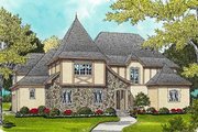 European Style House Plan - 5 Beds 4 Baths 4719 Sq/Ft Plan #413-123 