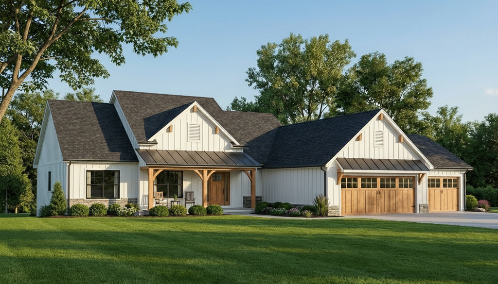 Exterior - Front Elevation 2 for Country House Plan #1064-235 - 4 bed, 2.5 bath