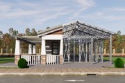 Craftsman Style House Plan - 1 Beds 1 Baths 746 Sq/Ft Plan #1106-51 