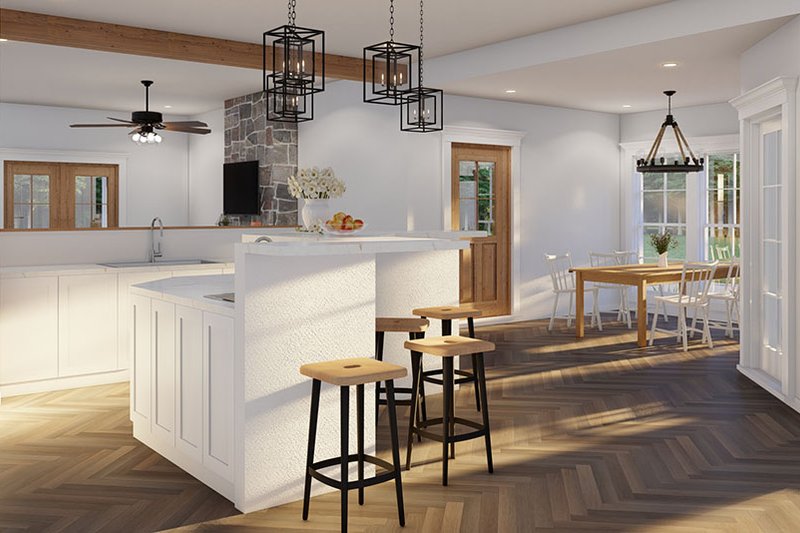 Home Plan - Interior - Kitchen 2 for Farmhouse House Plan #923-318 - 3 bed, 3 bath