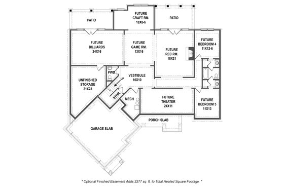 Optional Finished Basement