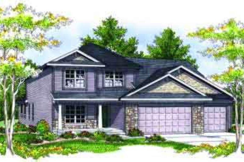 Home Plan - Traditional Exterior - Front Elevation Plan #70-686