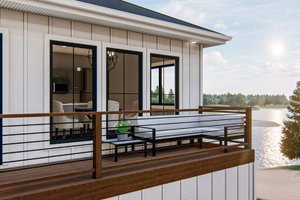 Exterior - Outdoor Living for Barndominium House Plan #455-266 - 2 bed, 1.5 bath