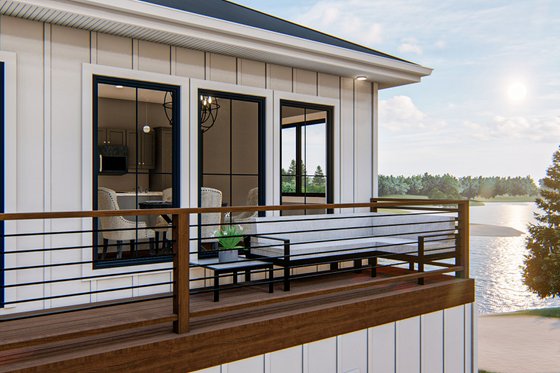 Exterior - Outdoor Living for Barndominium House Plan #455-266 - 2 bed, 1.5 bath