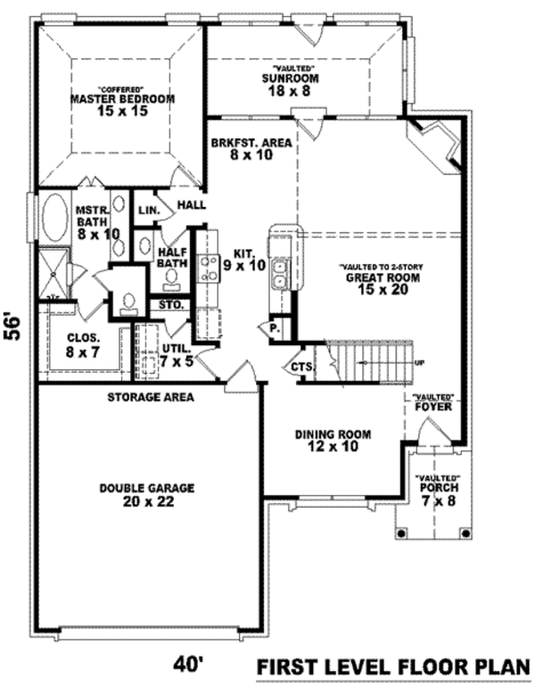 European Floor Plan - Main Floor Plan #81-801