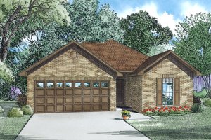 Country Style Home, Front Elevation
