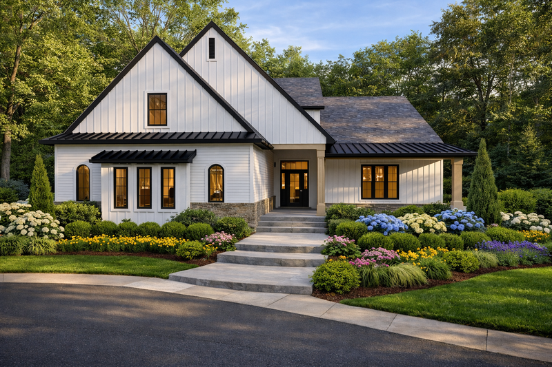 Architectural House Design - Farmhouse Exterior - Front Elevation Plan #1111-28