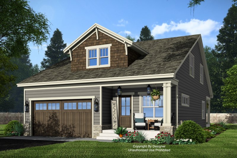 Architectural House Design - Exterior - Front Elevation 6 for Bungalow House Plan #51-1552 - 5 bed, 4 bath