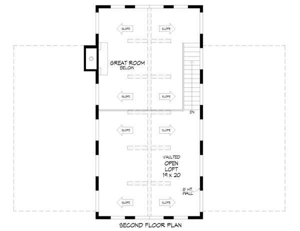 Barndominium Floor Plan - Upper Floor Plan #932-1134