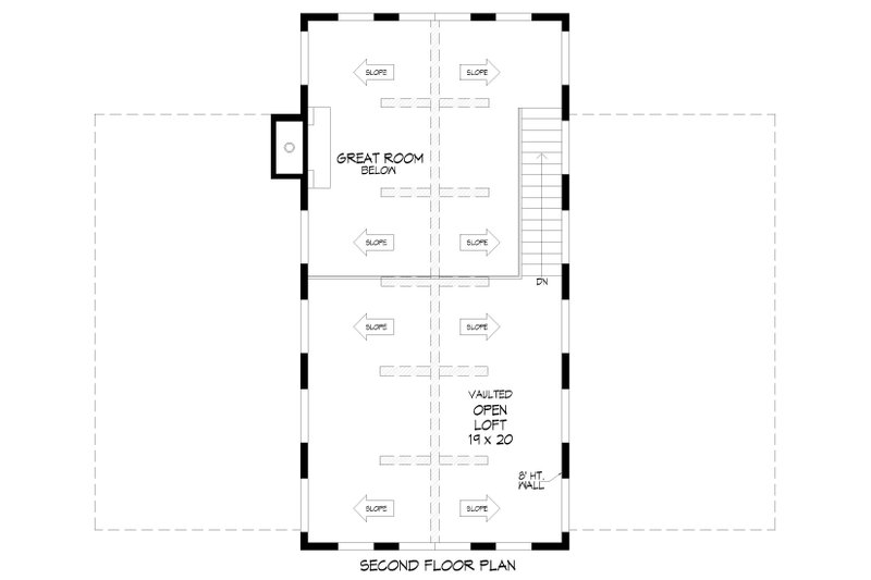 Home Plan - Floor Plan - Upper Floor for Barndominium House Plan #932-1134 - 4 bed, 3 bath
