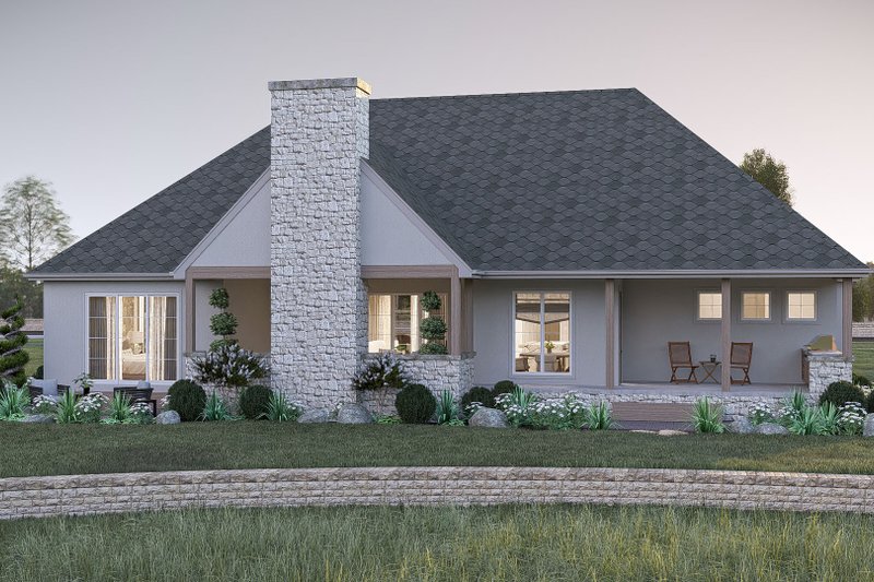 Dream House Plan - Exterior - Rear Elevation for Modern House Plan #455-325 - 3 bed, 2.5 bath