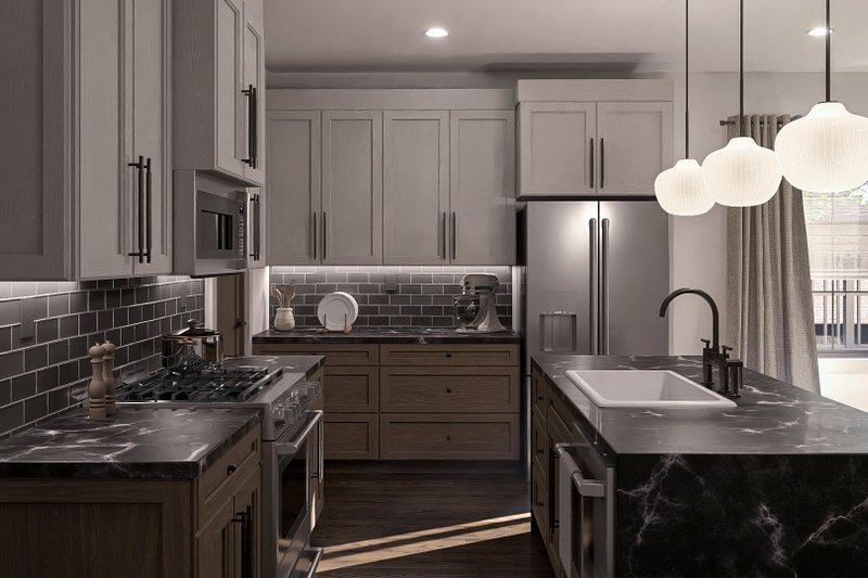 House Blueprint - Interior - Kitchen for Craftsman House Plan #455-423 - 3 bed, 2 bath