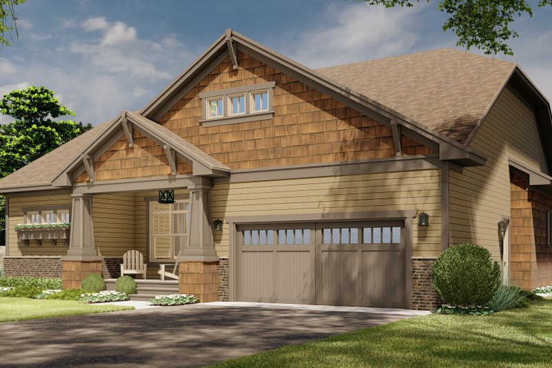 Dream House Plan - Exterior - Front Elevation 4 for Craftsman House Plan #51-1184 - 3 bed, 2 bath