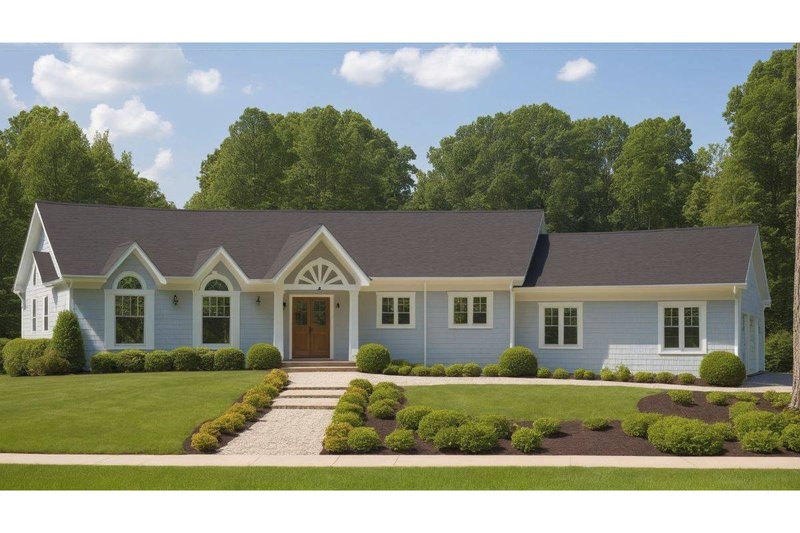 Dream House Plan - Ranch Exterior - Front Elevation Plan #3-146