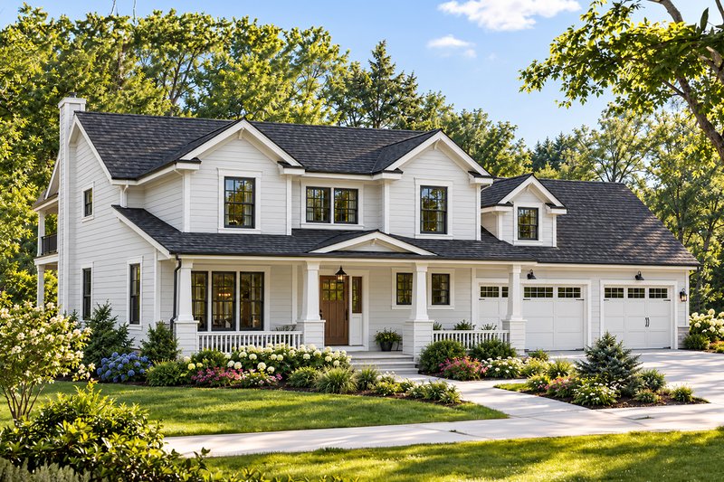 Dream House Plan - Exterior - Front Elevation 2 for Traditional House Plan #124-627 - 3 bed, 2.5 bath