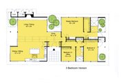 Modern Style House Plan - 3 Beds 2 Baths 2360 Sq/Ft Plan #544-3 