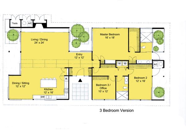 Modern Floor Plan - Main Floor Plan #544-3