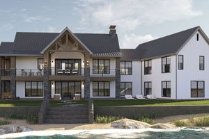 Exterior - Rear Elevation for Modern House Plan #455-391 - 3 bed, 2.5 bath