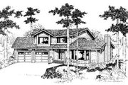 Traditional Style House Plan - 3 Beds 2.5 Baths 1695 Sq/Ft Plan #60-306 