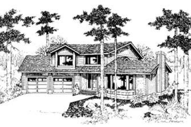Traditional Style House Plan - 3 Beds 2.5 Baths 1695 Sq/Ft Plan #60-306