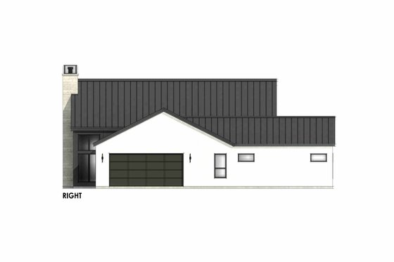 Exterior - Other Elevation 1 for Modern House Plan #1096-60 - 4 bed, 3 bath