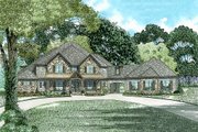 European Style House Plan - 6 Beds 7.5 Baths 6024 Sq/Ft Plan #17-2538 