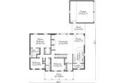 Southern Style House Plan - 3 Beds 2 Baths 2024 Sq/Ft Plan #406-160 