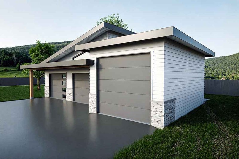 House Blueprint - Exterior - Other Elevation for Contemporary House Plan #1101-45, 0 bath