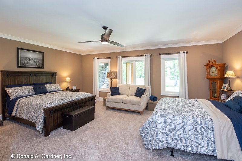 Home Plan - Interior - Bedroom 3 for Craftsman House Plan #929-340 - 5 bed, 4 bath