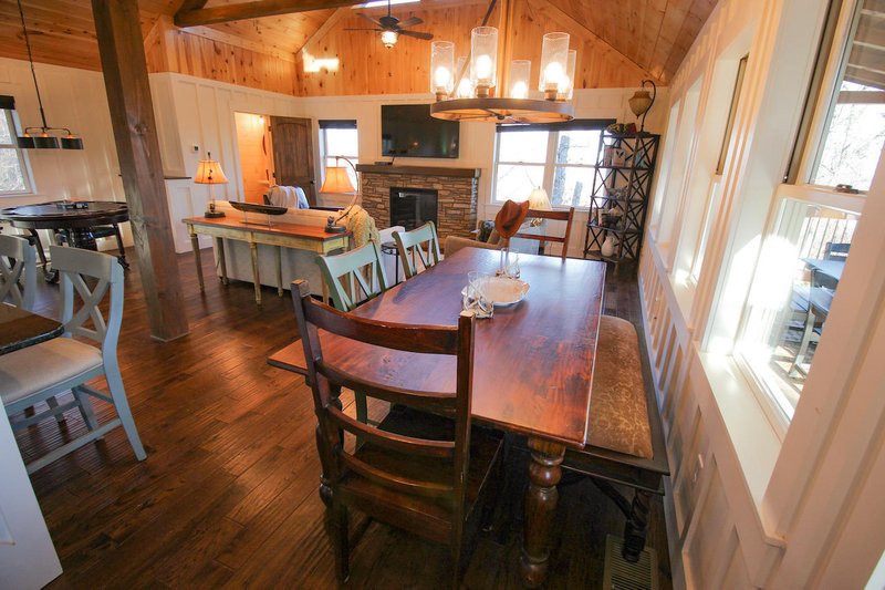 Architectural House Design - Interior - Dining Room for Cabin House Plan #123-119 - 2 bed, 2.5 bath