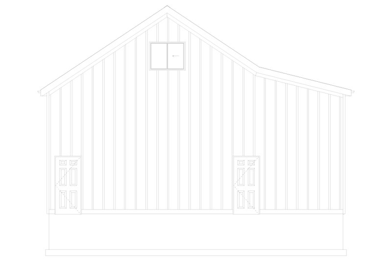 House Design - Exterior - Front Elevation 4 for Barndominium House Plan #1060-227, 0.5 bath