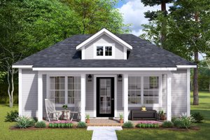 Cottage Exterior - Front Elevation Plan #513-2262