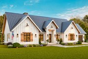 Farmhouse Style House Plan - 3 Beds 3 Baths 2197 Sq/Ft Plan #119-470 Exterior 