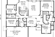 Traditional Style House Plan - 3 Beds 2 Baths 2510 Sq/Ft Plan #65-417 