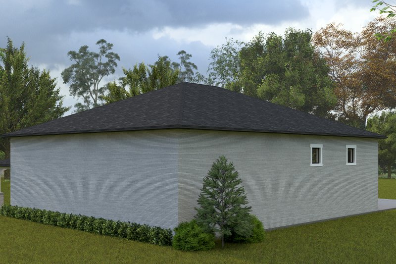 House Design - Exterior - Rear Elevation for Traditional House Plan #1060-296, 1 bath
