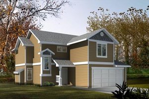 Traditional Exterior - Front Elevation Plan #100-417