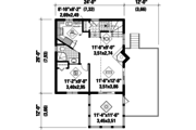 Country Style House Plan - 3 Beds 1 Baths 1036 Sq/Ft Plan #25-4746 
