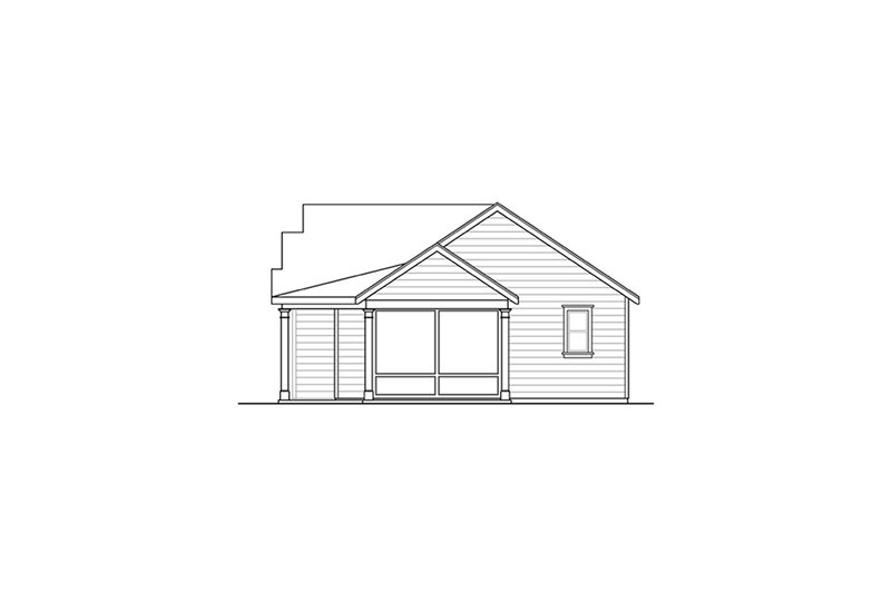 Dream House Plan - Exterior - Other Elevation 1 for Ranch House Plan #124-1289 - 2 bed, 2 bath