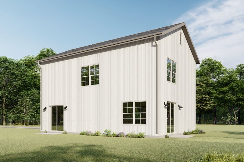Home Plan - Exterior - Other Elevation 3 for Barndominium House Plan #1092-25 - 3 bed, 2 bath