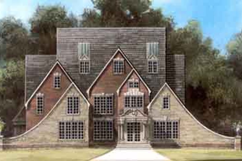Home Plan - Colonial Exterior - Front Elevation Plan #119-156