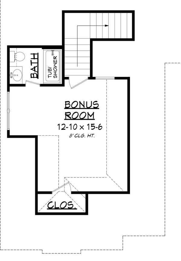 European Floor Plan - Upper Floor Plan #430-136