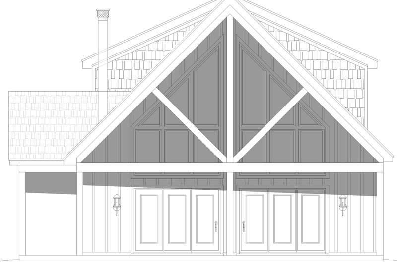 House Blueprint - Exterior - Other Elevation 1 for Farmhouse House Plan #932-704 - 3 bed, 2.5 bath